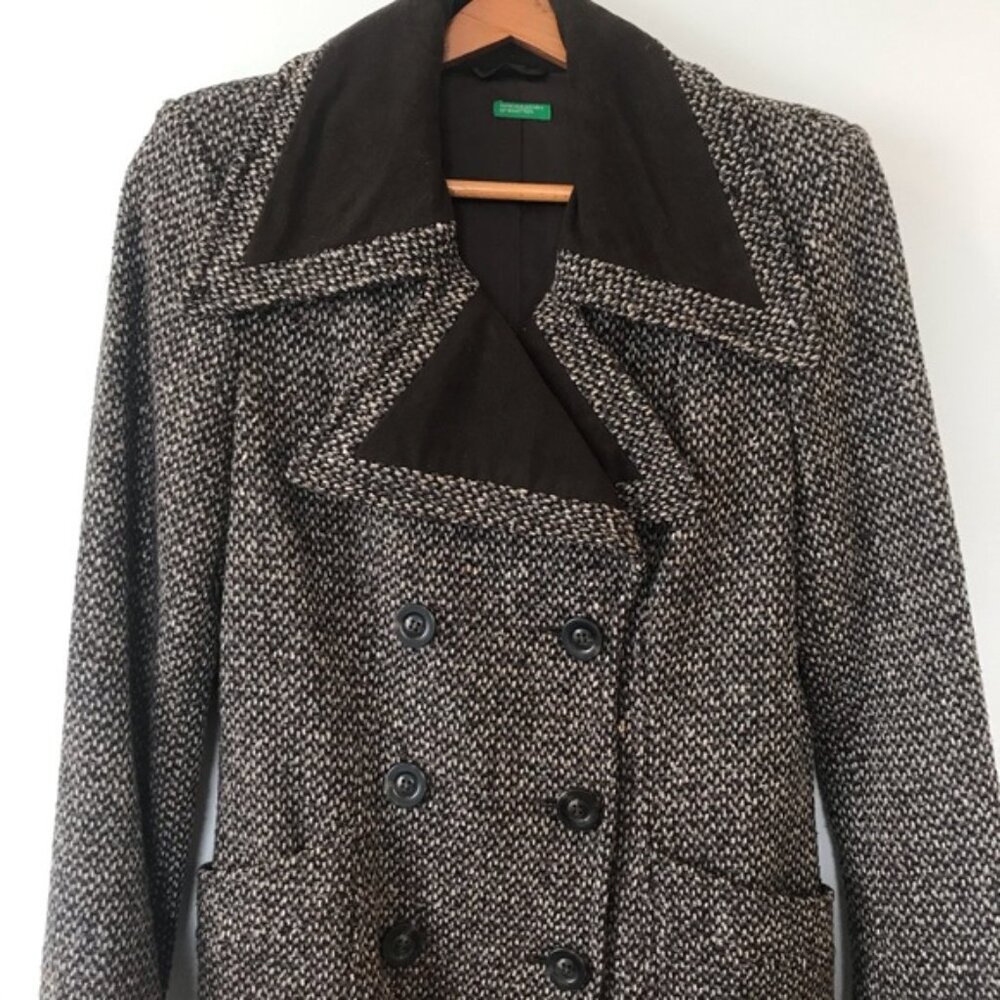 United Colors of Benetton | Tweed Long Coat